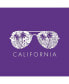 ფოტო #2 პროდუქტის Girls Word Art T-shirt - California Shades