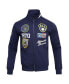 Men's Navy Milwaukee Brewers Fast Lane Full-Zip Track Jacket