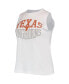 Women's Charcoal, White Texas Longhorns Tank Top and Leggings Sleep Set