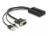 Фото #1 товара Delock 64172 - 0.25 m - HDMI Type A (Standard) - VGA (D-Sub) + 3.5mm + USB Type-A - Female - Male - Straight