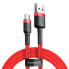 Фото #1 товара Wytrzymały elastyczny kabel przewód USB USB-C QC3.0 3A 0.5M czerwony