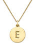 ფოტო #4 პროდუქტის 12k Gold-Plated Initials Pendant Necklace, 17" + 3" Extender