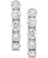 ფოტო #2 პროდუქტის Diamond Hoop Earrings (1 ct. t.w.) in 14k White Gold