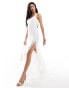 Фото #2 товара ASOS DESIGN scoop neck maxi dress in white with lace