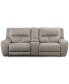 Фото #3 товара CLOSEOUT! Terrine 3-Pc. Fabric Sofa with 2 Power Motion Recliners and 1 USB Console, Created for Macy's
