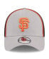 Фото #3 товара Men's Gray San Francisco Giants Pipe 39THIRTY Flex Hat