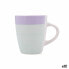 Cup Quid Kaleido Green Purple Ceramic 330 ml (12 Units)