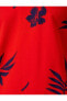 Фото #12 товара Футболка Koton Leaf Print Slim Fit Buttoned