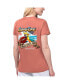 Фото #2 товара Women's Coral Miami Dolphins Game Time V-Neck T-shirt