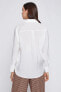 Kadın Cep Detaylı Uzun Kollu Gömlek 3wak60014pw