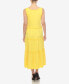 ფოტო #4 პროდუქტის Women's Scoop Neck Tiered Midi Dress