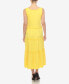 Women's Scoop Neck Tiered Midi Dress