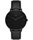 ფოტო #1 პროდუქტის Men's Legacy Black Leather Strap Watch, 42mm