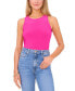 ფოტო #1 პროდუქტის Women's Crewneck Split Back Keyhole Tank Top