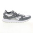 Фото #1 товара Reebok GL 1000 Leather Mens Gray Suede Lace Up Lifestyle Sneakers Shoes