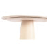 Side table Home ESPRIT White Beige Light brown Metal Ceramic 40 x 40 x 72 cm