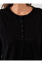 Фото #8 товара Топ LCW Grace Bicycle Collar Embroidered Blouse
