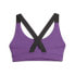 Puma Fit Mid Impact Sports Bra Womens Purple Casual 52219299