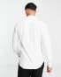 Harry Brown pique slim fit shirt in white