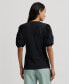 ფოტო #2 პროდუქტის Women's Puff-Sleeve Henley Top