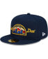Фото #1 товара Men's x Just Don Navy Denver Nuggets 59FIFTY Fitted Hat