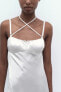 Фото #9 товара Платье миди в бельевом стиле ZARA