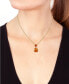Фото #2 товара EFFY Collection eFFY® Citrine (12 ct. t.w.) & Diamond (1/20 ct. t.w.) 18" Pendant Necklace in 14k Gold