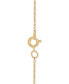 Фото #2 товара Macy's mother-of-Pearl Rose 18" Pendant Necklace in 10k Gold