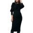 Фото #1 товара Maternity Sloane Knit Dress Black