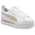 Фото #3 товара Puma Mayze Leather Platform Womens White Sneakers Casual Shoes 38198302