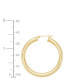 14k Gold Large Polished Hoop Earrings (40mm)