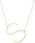 ფოტო #1 პროდუქტის Initial 18" Pendant Necklace in 10k Gold