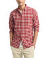 Men's Slim Fit Blur Check Long Sleeve Button-Down Oxford Shirt