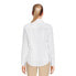 Фото #3 товара Time and Tru Button-Down Shirts Women's XS 0-2 White Long Sleeve Polyester Blend