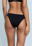 Skin 173044 Womens The Jordan Cheeky Bikini Bottom Swimwear Black Size Medium
