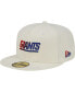Фото #1 товара Men's Cream New York Giants Chrome Dim 59FIFTY Fitted Hat