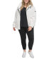 ფოტო #1 პროდუქტის Plus Size Sherpa Oversized Hooded Jacket