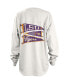 Women's White LSU Tigers Pennant Stack Oversized Long Sleeve T-shirt M - фото #4