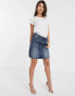 G-Star 3301 denim mini skirt in blue