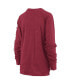 ფოტო #2 პროდუქტის Women's Heathered Cardinal Arkansas Razorbacks Two-Hit Canyon Long Sleeve T-shirt