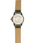 ფოტო #4 პროდუქტის Men's Watch, 48MM Black Ridged Case with Green Zoned Dial, Outer Zone is Milled with White Index Markers, Outer Ring Has is Marked with White, Analog Watch with Red Second Hand and Crescent