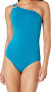 Фото #1 товара Michael Michael Kors Women's 183580 One Shoulder One-Piece Swimsuit Size 10