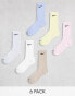 Nike Training Everyday Cushioned Plus 6 pack crew socks in multi