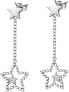 Playful steel earrings Stars Dolcevita SAUA05