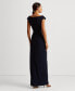 Фото #2 товара Women's Jersey Off-the-Shoulder Side-Slit Column Gown