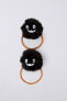 2-PACK OF SHEEPSKIN MONSTER SCRUNCHIES