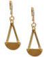 Фото #1 товара Gold-Tone Geometric Chandelier Earrings