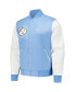 Men's Blue Ghostbusters Stay Puft Full-Zip Varsity Jacket