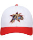 ფოტო #3 პროდუქტის Men's White, Red Philadelphia 76ers Hardwood Classics Core 2-Tone 2.0 Pro Snapback Hat