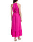 Фото #2 товара Maison Maar Halter Maxi Dress Women's Pink S